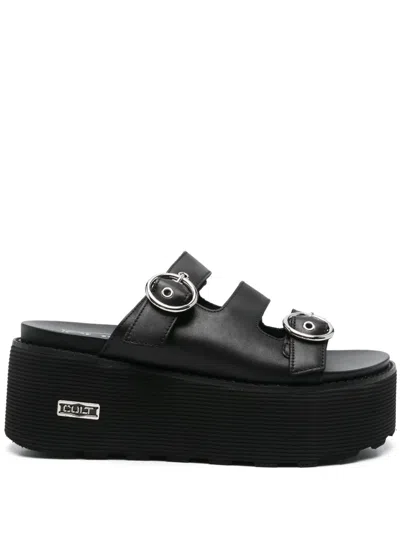 Cult 60mm Leather Sandals In Black