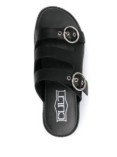 Cult 60mm Leather Sandals In Black