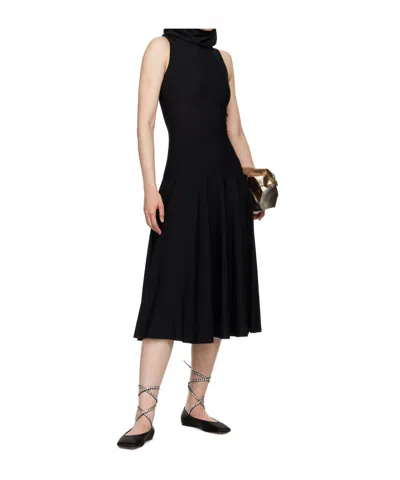 Amina Muaddi Woman Ballet Flats Black Size 10 Leather