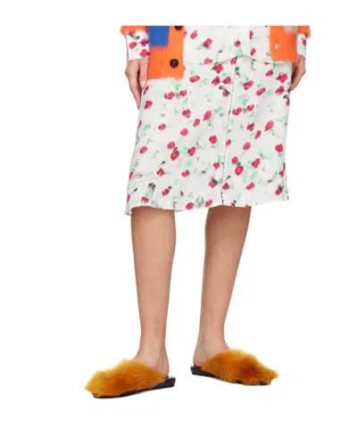 Marni Yellow Fussbett Sabot Slippers In 00v24 India Yellow