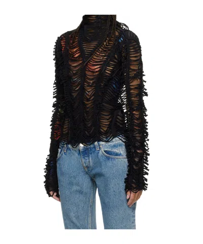 Jean Paul Gaultier Raw Edges Hoodie