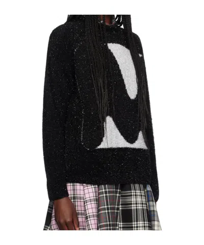 Msgm Intarsia-knit Logo Jumper