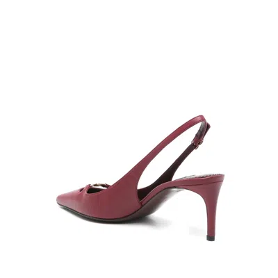 Dolce & Gabbana Scarpe Con Tacco Lollo In Pelle Porpora  Donna In Burgundy