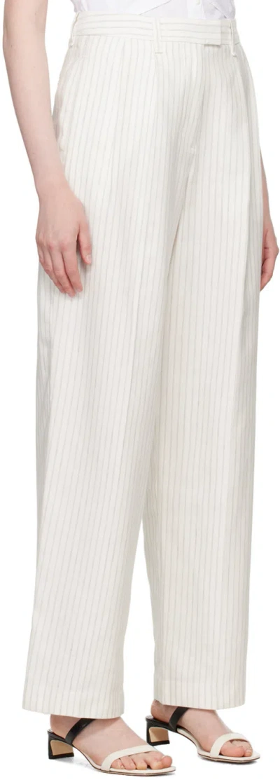 Rag & Bone White Newman Trousers