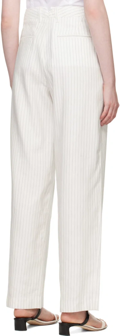 Rag & Bone White Newman Trousers