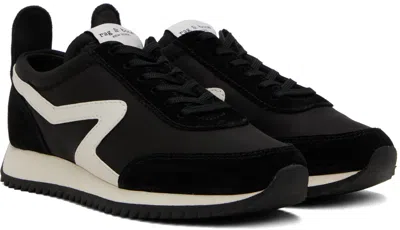 Rag & Bone Retro Runner Suede And Leather-trimmed Recycled Shell Sneakers