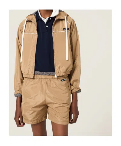 Miu Miu Technical Silk Bermudas