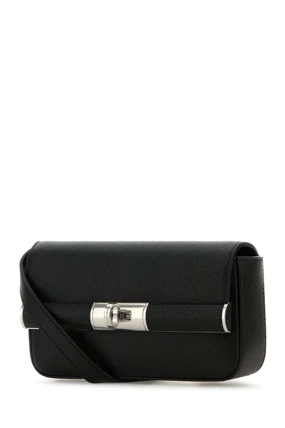 Dolce & Gabbana Men Black Leather Clutch