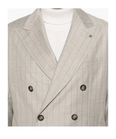 Tagliatore Long Sleeve Blazer And Belt Loop Pants Set