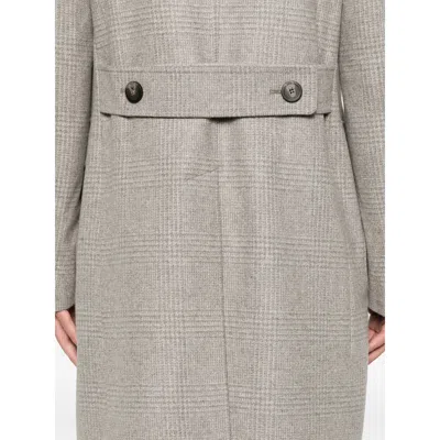 Tagliatore Double-breasted Herringbone-pattern Coat