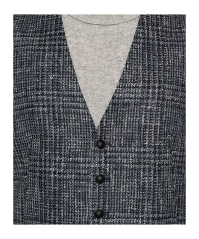 Tagliatore Single Breasted Vest In Black