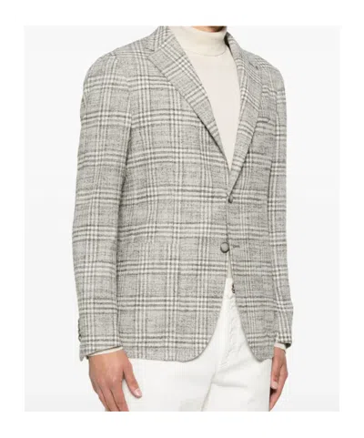 Tagliatore Men's Jacket With Tartan Pattern