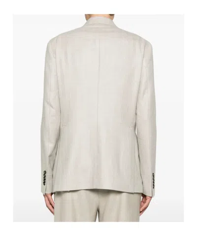 Tagliatore Long-sleeved Suit Jacket In Neutral