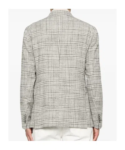 Tagliatore Men's Jacket With Tartan Pattern