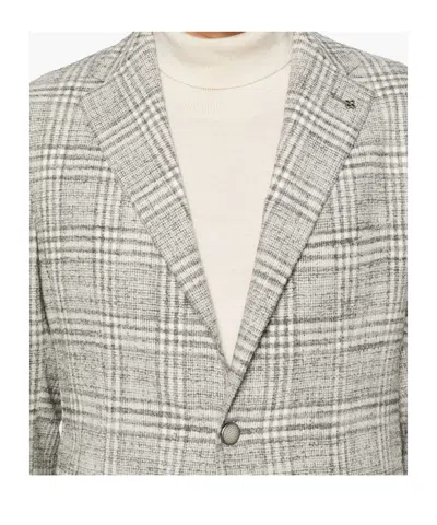 Tagliatore Men's Jacket With Tartan Pattern