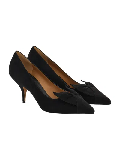 Ferragamo High-heeled Pumps With Pointed Toe And Slender Heel In Black