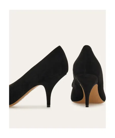 Ferragamo High-heeled Pumps With Pointed Toe And Slender Heel In Black