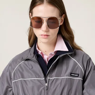 Miu Miu Technical Silk Mini-dress