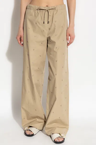 Attico Estate Meravigliosa Straight-leg Trousers In Neutral