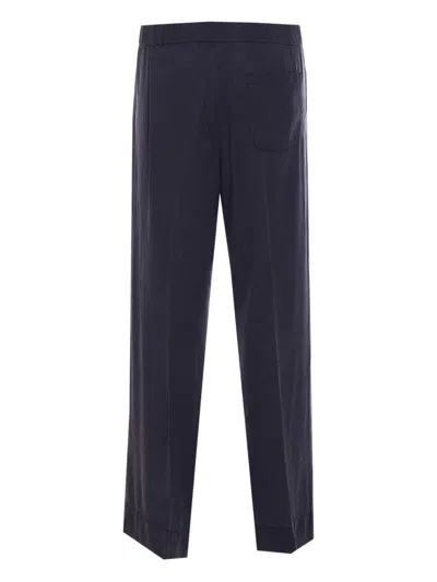 True Avenue Pressed-crease Trousers In Blue