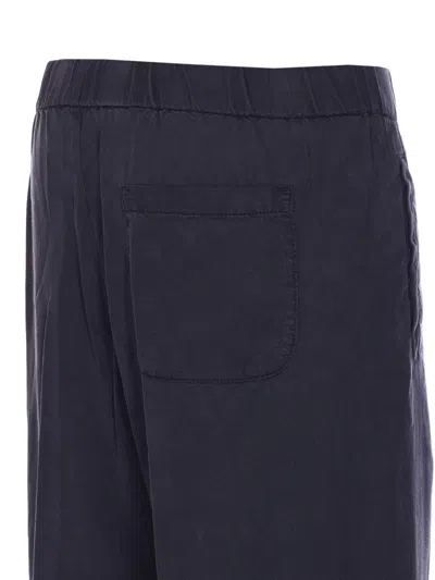 True Avenue Pressed-crease Trousers In Blue