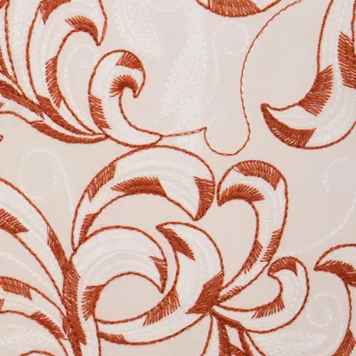 La Doublej San Pietro Tiered Embroidered Voile Maxi Shirt Dress In White