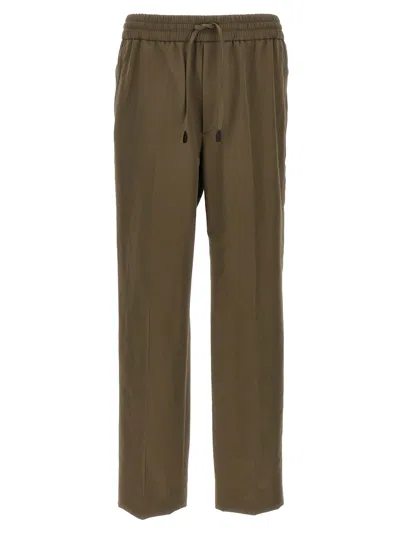 Brioni Asolo Tailored Fit Pants In Brown