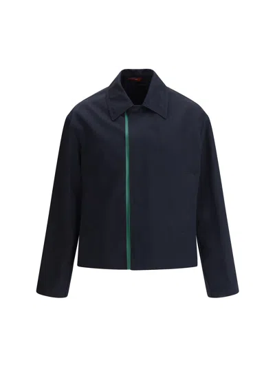 Gucci Cotton Canvas Overshirt In Blue