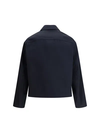 Gucci Cotton Canvas Overshirt In Blue