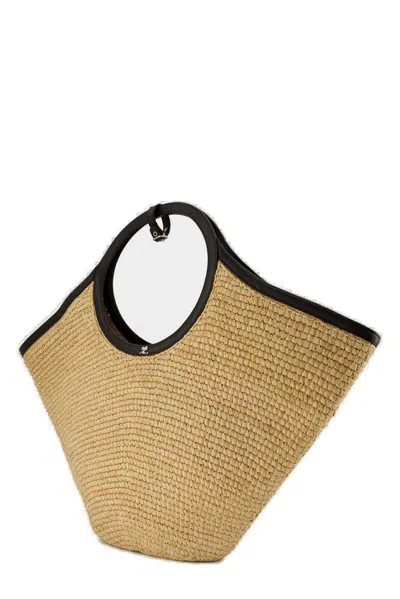 Courrèges Courrges Maxy Holy Ac Logo Plaque Tote Bag