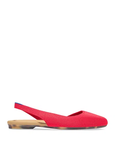 Rothys The Almond Slingback In Red In Lollipop Red
