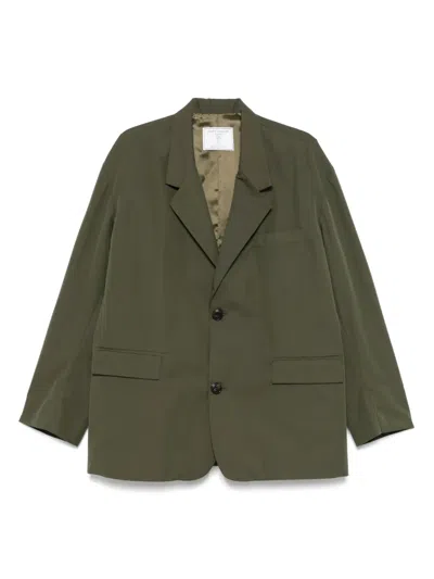 Société Anonyme Single-breasted Blazer In Green