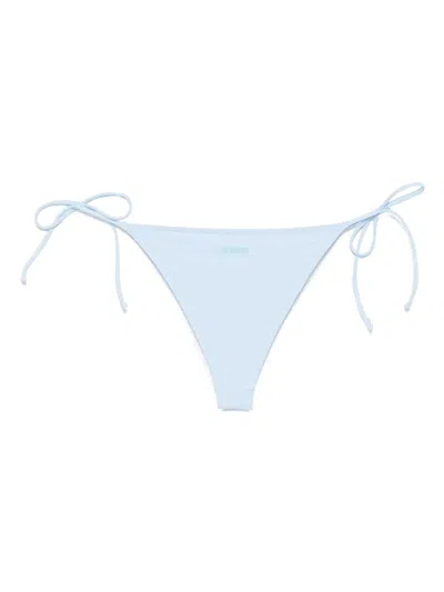 Mc2 Saint Barth Light Blue Basic Bikini Bottoms In Blue