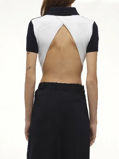 Loewe Women's Polo Sweater In Black