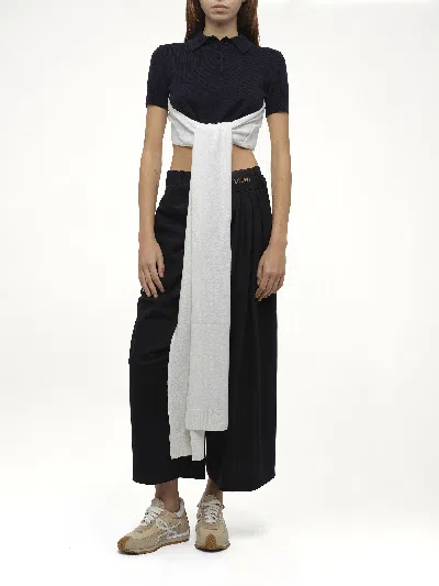 Loewe Women's Polo Sweater In Black