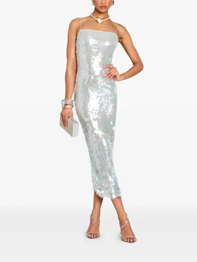 Retroféte Alana In Cyan Polyester In Blue