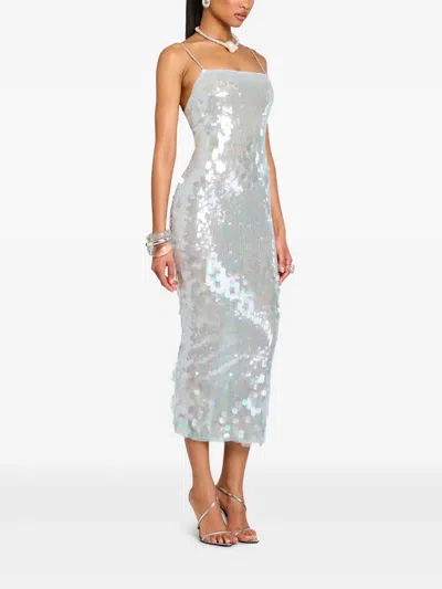 Retroféte Alana In Cyan Polyester In Blue