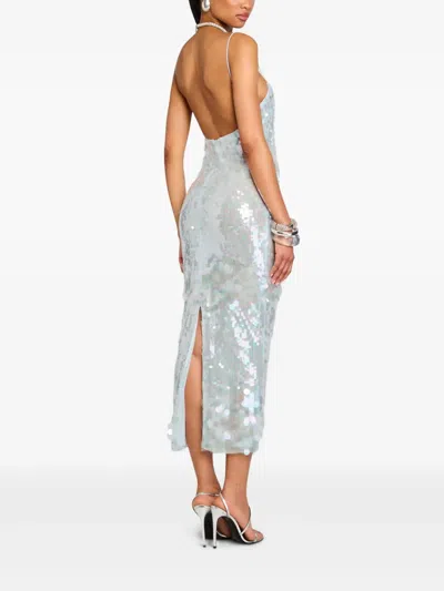 Retroféte Alana In Cyan Polyester In Blue