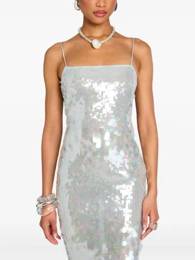 Retroféte Alana In Cyan Polyester In Blue