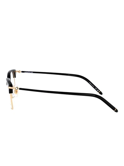 Montblanc Mb0409o-001silver-black-transparent