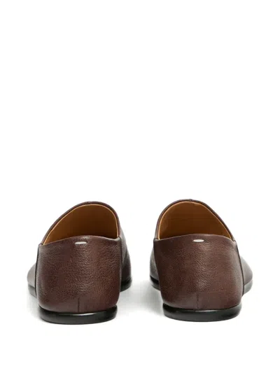 Maison Margiela Tabi Split-toe Suede Loafers In Brown