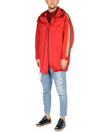 Shop Dsquared2 Parka In Red