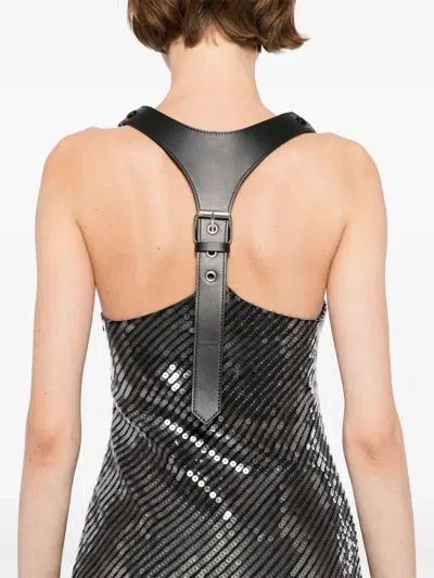 Monse Sequin Harness Dress
