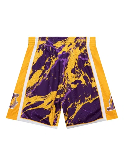 Mitchell & Ness Nba La Lakers 2009 Team Marble Swingman Shorts