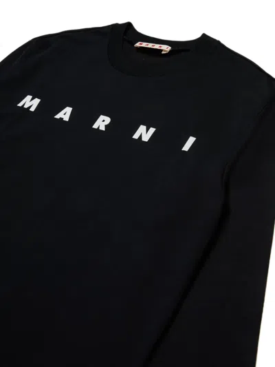 Marni Kids Long Sleeve Crew Neck T-shirt