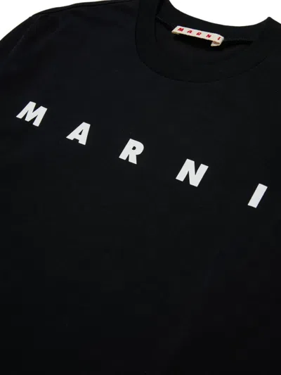 Marni Kids Long Sleeve Crew Neck T-shirt
