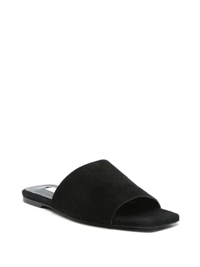 Totême Toteme Women Satin Bandeau Slides In Black