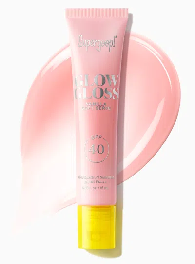 Supergoop Glow Gloss Spf 40 Lip Balm Sunscreen Vanilla Soft Serve !