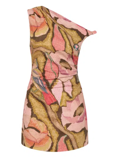 Sir Abstract-print Mini Dress