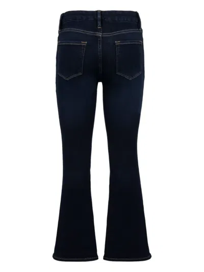 露踝喇叭牛仔裤